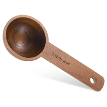 Walnut Wooden Coffee Scoop for Jars, Ground Coffe Handmade Tablespoon Measuring Spoon Beans