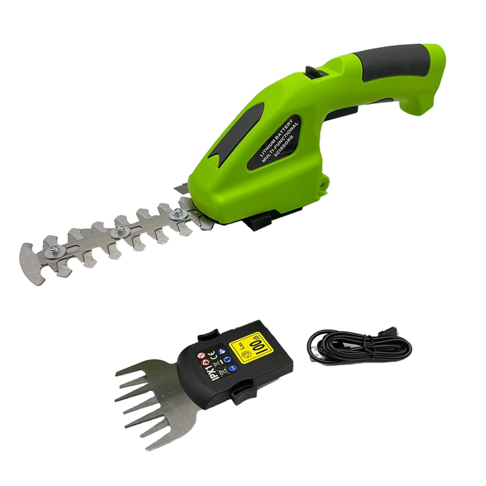Exogio 2 In 1 Cordless Grass Shear And Electric Hedge Trimmer With 2000Mah Battery Garden Tool