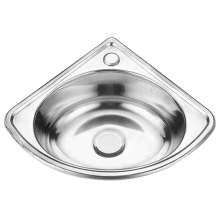 Lavello da cucina triangolare in acciaio inox, lavandini da bagno, angolo per verdure, bar per camper, piccola vasca singola