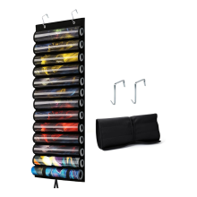 Supporto per tubo da gioco con fessura, borsa portaoggetti appendibile, protezione in PVC trasparente