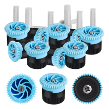 10 Stück Variable Arc Düse, Sprinklerköpfe Ersatz Einstellbare 0 - 360 Muster Sprays Düse Blau