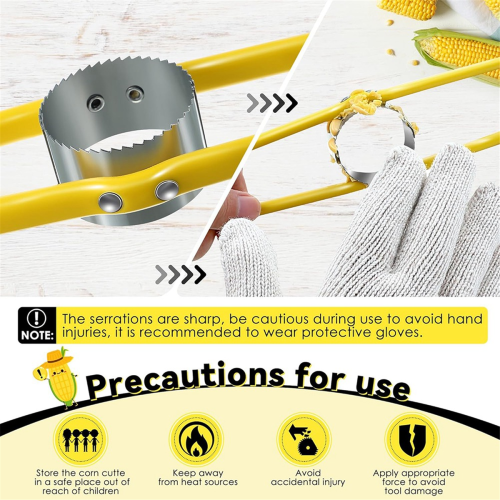 2PCS Corn Remover Tool Stripper for Quick Kernels Removal,Corn Slicer Creamer 2