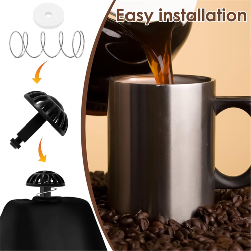 4 Pack Coffee Machine Brew Basket Bottom Spring Loaded Stopper Kits Replacement for Makers -1200 2