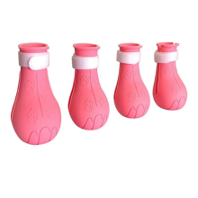 4 Pcs Adjustable Anti-Scratch Cat Protector Boots for Grooming Bathing,Protect Your Furniture and Skin From Claws C