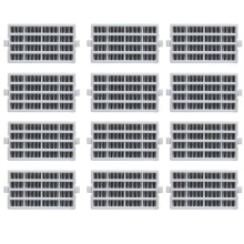 12Pcs Air Filter for W10311524 W10315189, W10335147, 1876318, AP4538127 Refrigerator Fresh Flow