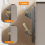 Bathroom Slipper Rack Wall-Mounted Non-Perforated Double-Layer Hanger Shoe Foldable Storage 6