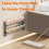 Bathroom Slipper Rack Wall-Mounted Non-Perforated Double-Layer Hanger Shoe Foldable Storage 5