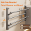 Bathroom Slipper Rack Wall-Mounted Non-Perforated Double-Layer Hanger Shoe Foldable Storage 3
