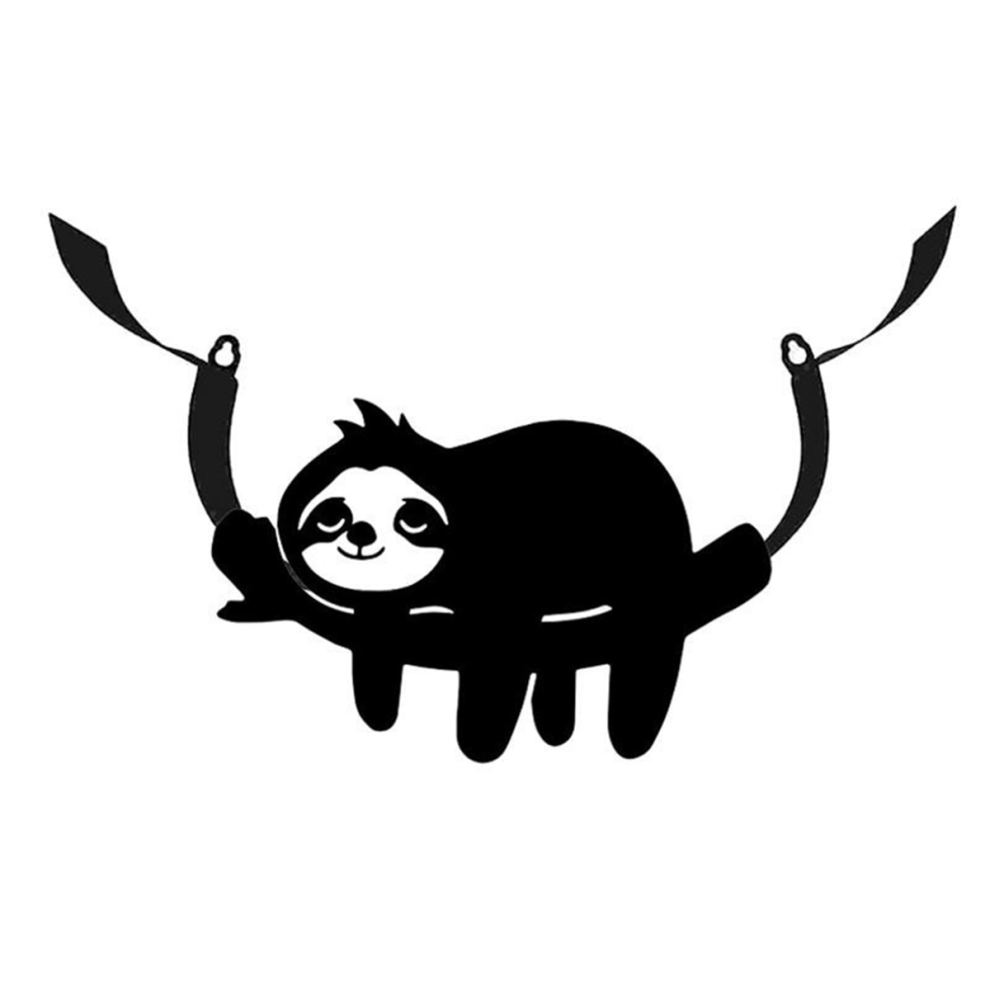 Metal Sloth Toilet Paper Holder, Wall Mounted Roll Black Storage, Perfect for Bathroom Decor-image-OPC-PJSFQND-NEW