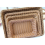 Storage Basket Handmade Rectangular Rattan Organization Wicker Bread Holder Fruit Vegetable Snack Food Container XL 6
