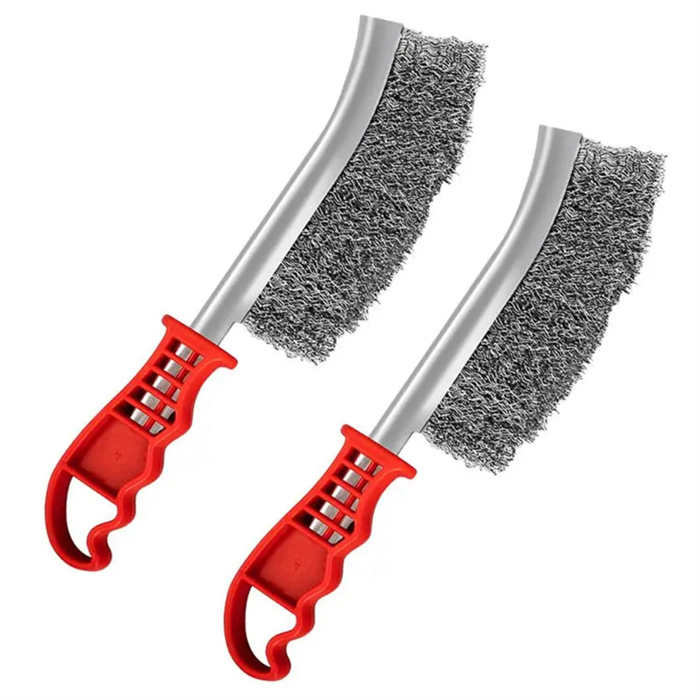 Stainless Steel Wire Brush, Metal Rust Removal, Decontamination And Polishing Multi-Functional Brush Silver 4853340823541