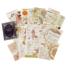 Retro Trace Book Page Material Paper Old Text Newspaper Decorative Baking