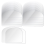 80PCS Plastic Transparent Soft Scraper Cake Cream Scraping Plate Baking Round Edge Cutter Elastic 2