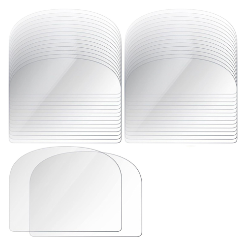 80PCS Plastic Transparent Soft Scraper Cake Cream Scraping Plate Baking Round Edge Cutter Elastic 1
