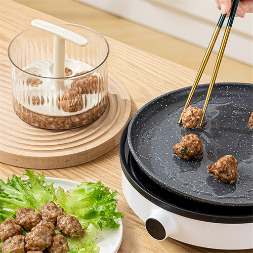 Translucent Meatball Maker,Manual Maker, 5 Balls Maker Kitchen Mold,Kitchen Making Tool,A 2