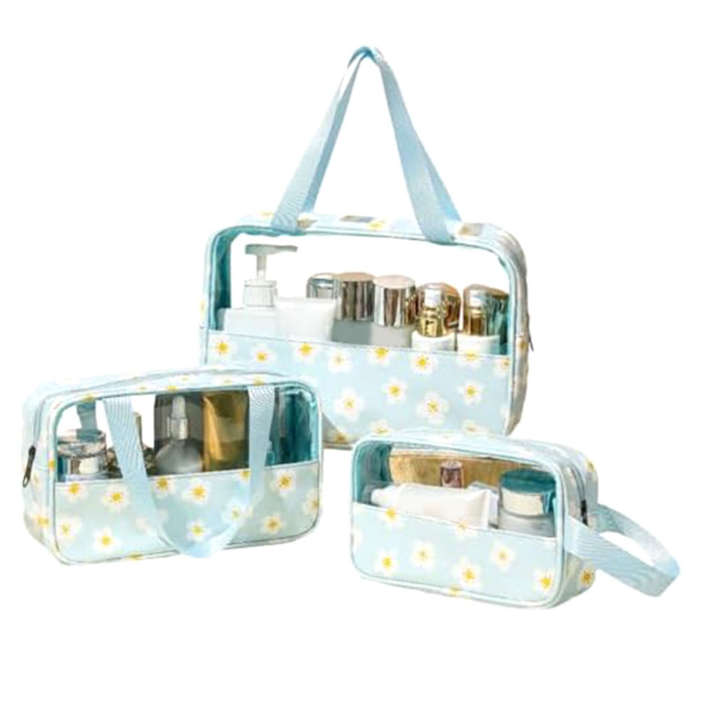 Travel Toiletry Bag, Clear Bag Set, 3 Pcs for Skincare Products, Portable Wash Shower E-image-OPC-PJSFT5C-NEW