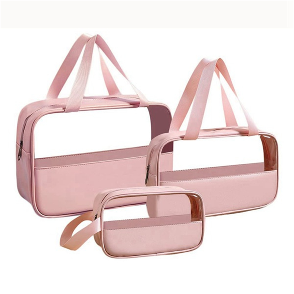 Travel Toiletry Bag, Clear Bag Set, 3 Pcs for Skincare Products, Portable Wash Shower G-image-OPC-PJSFT5S-NEW