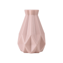 Vases Imitation Ceramic Flower Pot Modern Vase Home Decoration Arrangement Living Room Pink