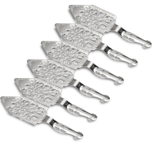 6PCS Stainless Steel Absinthe Spoons Vintage Cocktail Bar Glass Cup Drinking Filter Hollowed Out Spoon