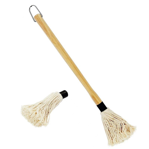 BBQ Cotton Sweeper Wooden Handle Pure 2