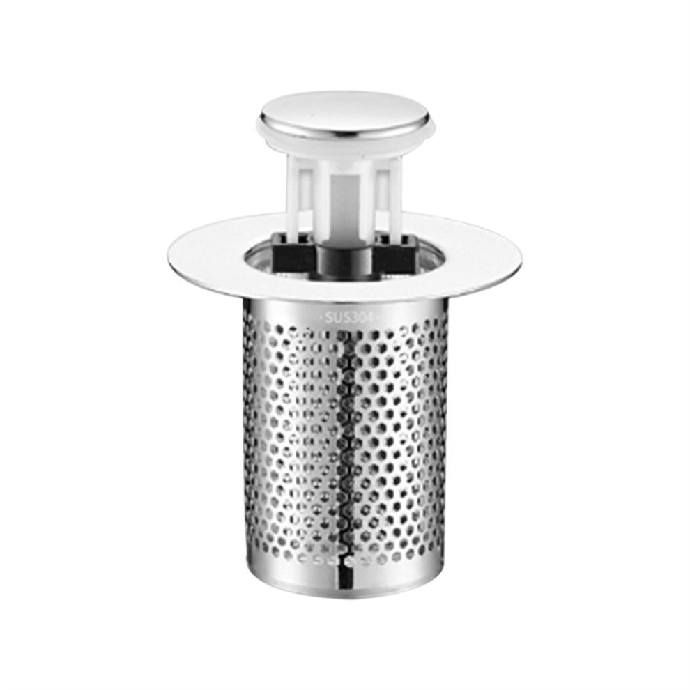 Bathroom Sink Stopper For 1.3-2.1 Inch, Drain Filter With Removable Basket Hair Catcher A 4853340843174