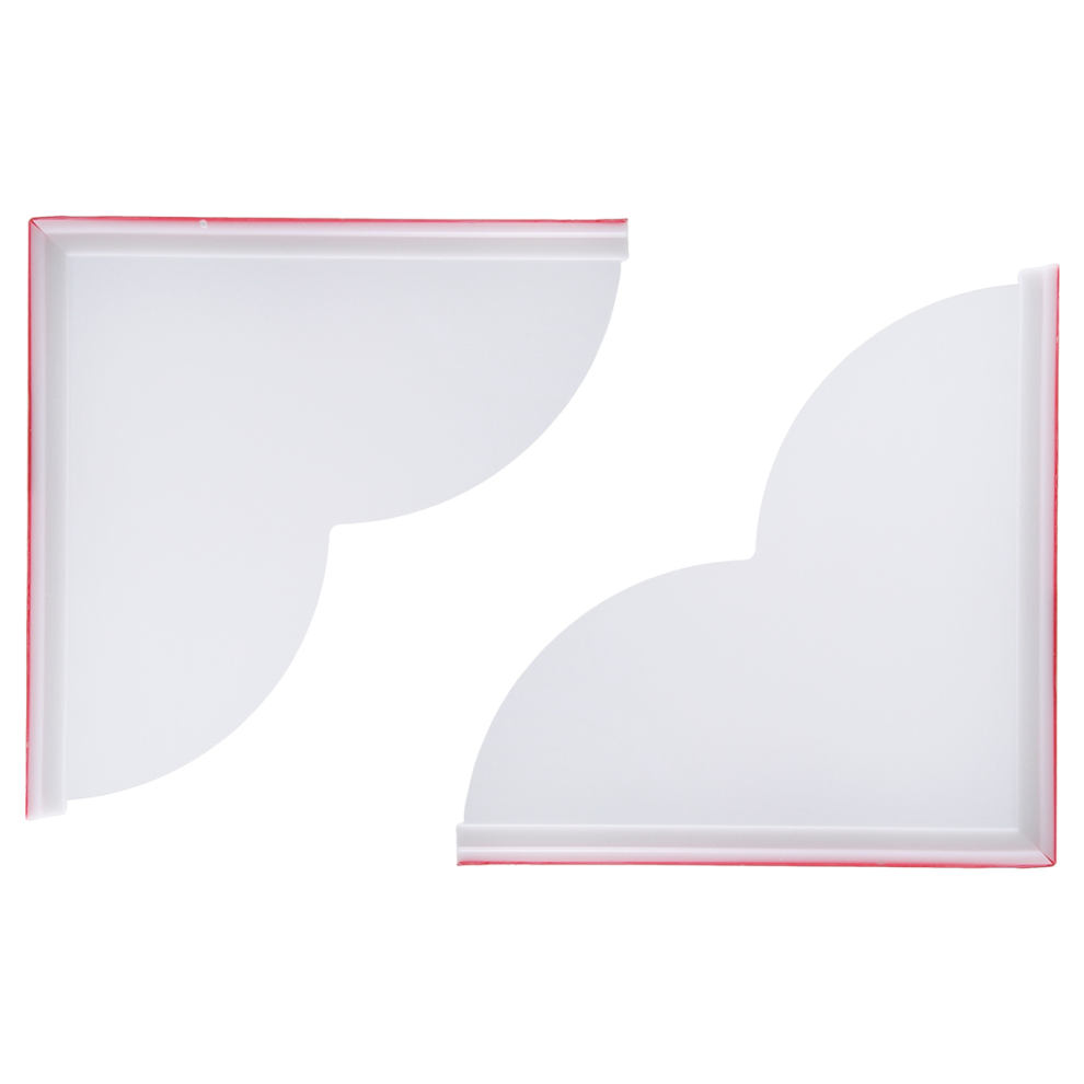 2Pcs Bathtub Corner Splash Guard, Acrylic Guard Shower Bathroom Guards 4853340844607