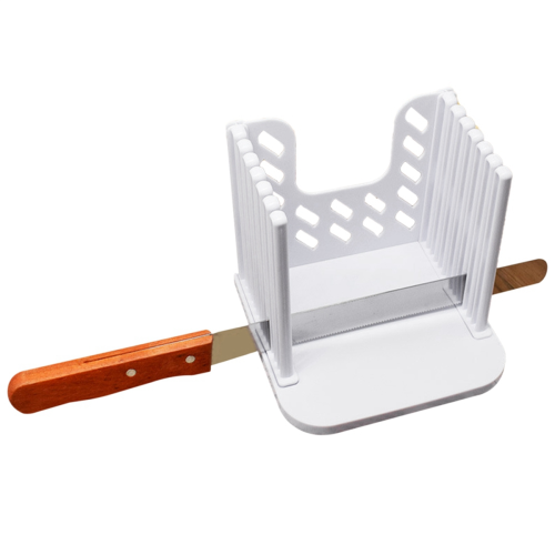 Bread Slicer Toast Cutter Foldable Homemade Slicing Adjustable Cutting Guide for