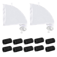 Pool Cleaner Kit for 280 480, 2Pcs All Purpose Bag with Zipper Closure Replacement Mesh and 10Pcs Scrubbers