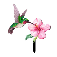 Decorative Garden Inserts Lawn Flower Sign Stakes Outdoor Decor Birds Stake Yard Art