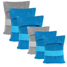 6 PCS Sand Remover for Beach,Sand Removal Bag,Sand Wipe Off Mitt Beach Cleaner,Powder Pouches