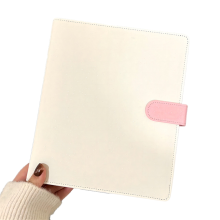 A5 Binder Photocard Holder Idol Photo Album Cards Storage Kawaii Stationery White & Pink