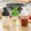 Salad Dressing Container, Bottles Shaker Prevent Leakage Jar with Lid C 9