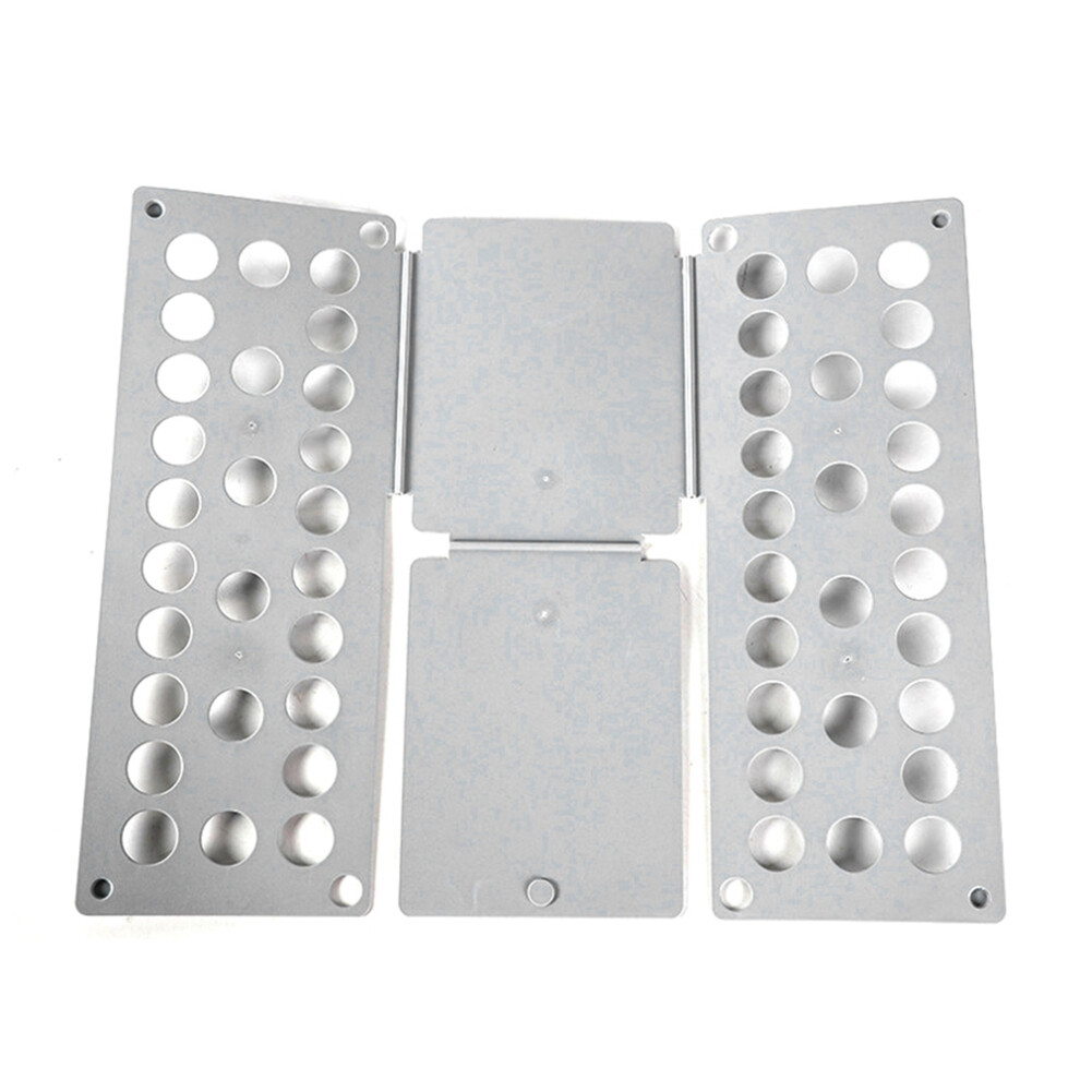 Plastic Clothes Folding Board Kids Laundry Folder Shirt Home Storage Tool for Kid Children Adults Gray-image-OPC-PJSFZDV-NEW