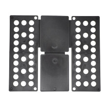 Plastic Clothes Folding Board Kids Laundry Folder Shirt Home Storage Tool for Kid Children Adults Black