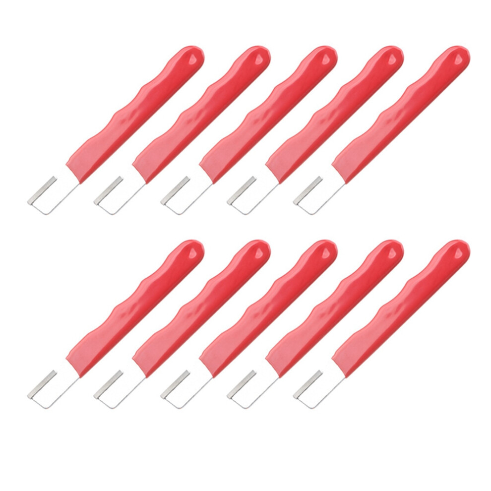 Portable Quick Knife Sharpener, Lawn Mower Dull Blade Multifunctional Garden Tool Sharpener,Red 4852937836605