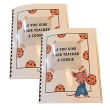If You Give Your Teacher A Cookie, Appreciation Gift Book, Creativeand Thoughtful for Teacher, 2Pcs