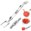 2pcs Stainless Steel Fruit Cutter, Foldable Watermelon Fork Slicer Tool, Dual Head Forks 3