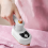 Mini Portable Iron Handheld Ironing Machine Household Rotating Folding EU PLUG (White) 5