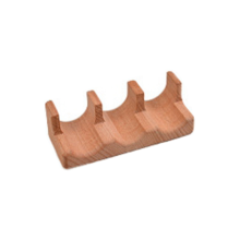 Wood Sushi Tacos Holder Taco Stand Serving Rack Divider Tray Plates for Home Restaurant Dining Party C