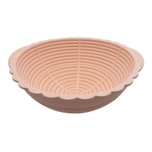 Bread Proofing Basket,Silicone Round Foldable Sourdough Baking Basket Waterproof Bowls,Pink