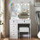 6 Drawers Vanity Makeup Table with 10 LED Bulbs Mirror Dressing Table 2