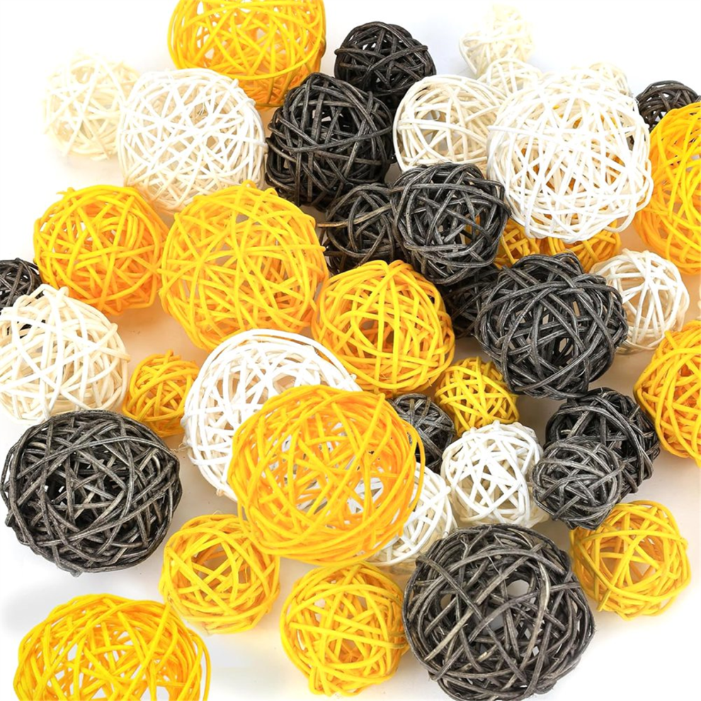 42PCS Rattan Balls, Bowl Fillers Wicker Balls Decorative Orbs Spheres Vase for Home Wedding Table Centerpieces-image-OPC-PJSG7SZ-NEW