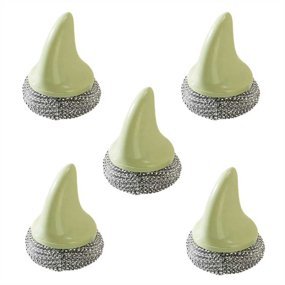 Kitchen Stainless Steel Pot Brush Does Not Damage the Cleaning Ball Household Wire Dishwashing Green-image-OPC-PJSG7VW-NEW