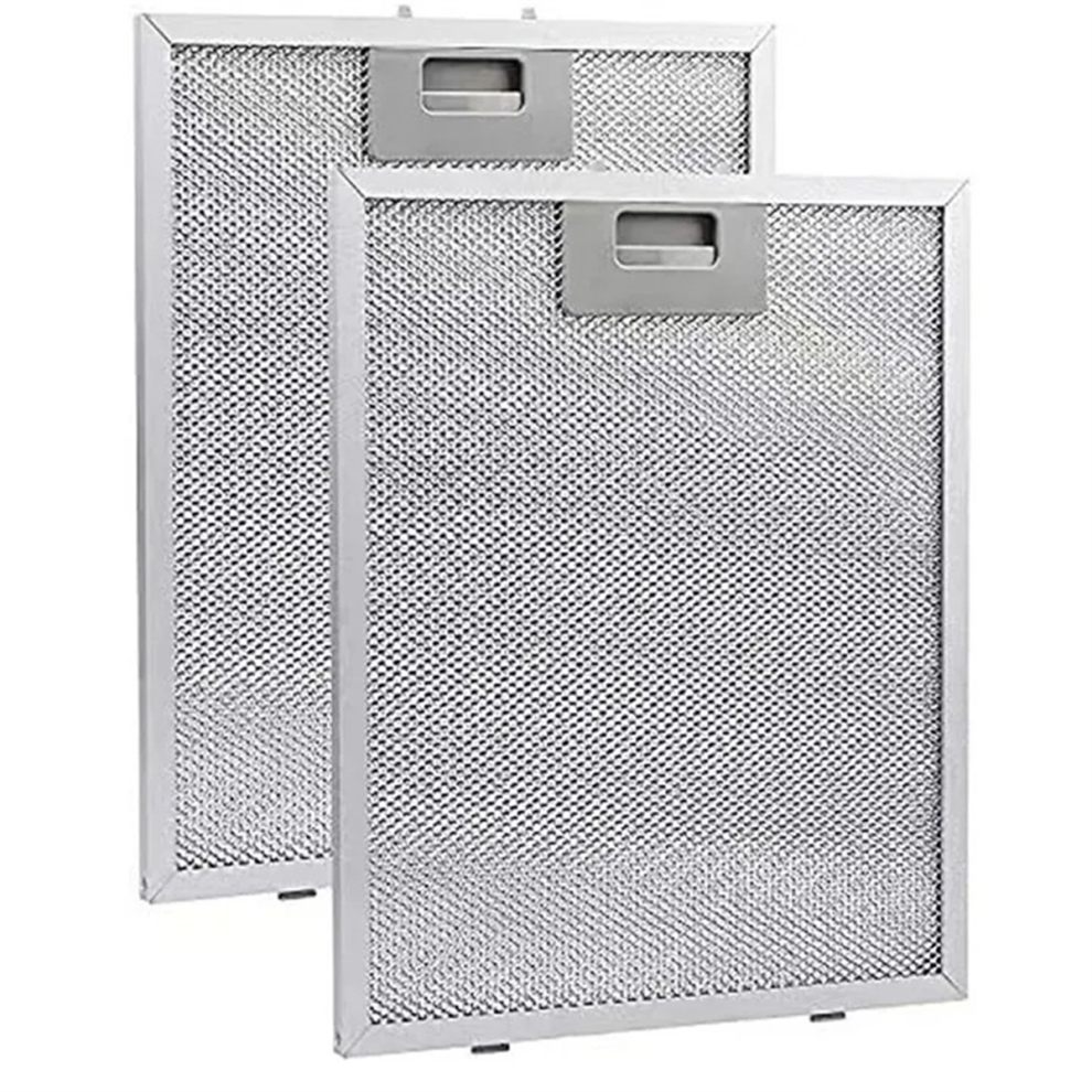 Saudism 2Pcs Cooker Hood Filters Metal Mesh Extractor Vent Filter 320X260mm Kitchens Hoods Oil Range Grease