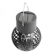 Outdoor Solar Lights Retro Lantern Hanging Flame Lamp Landscape Lighting Floor Garden Decor