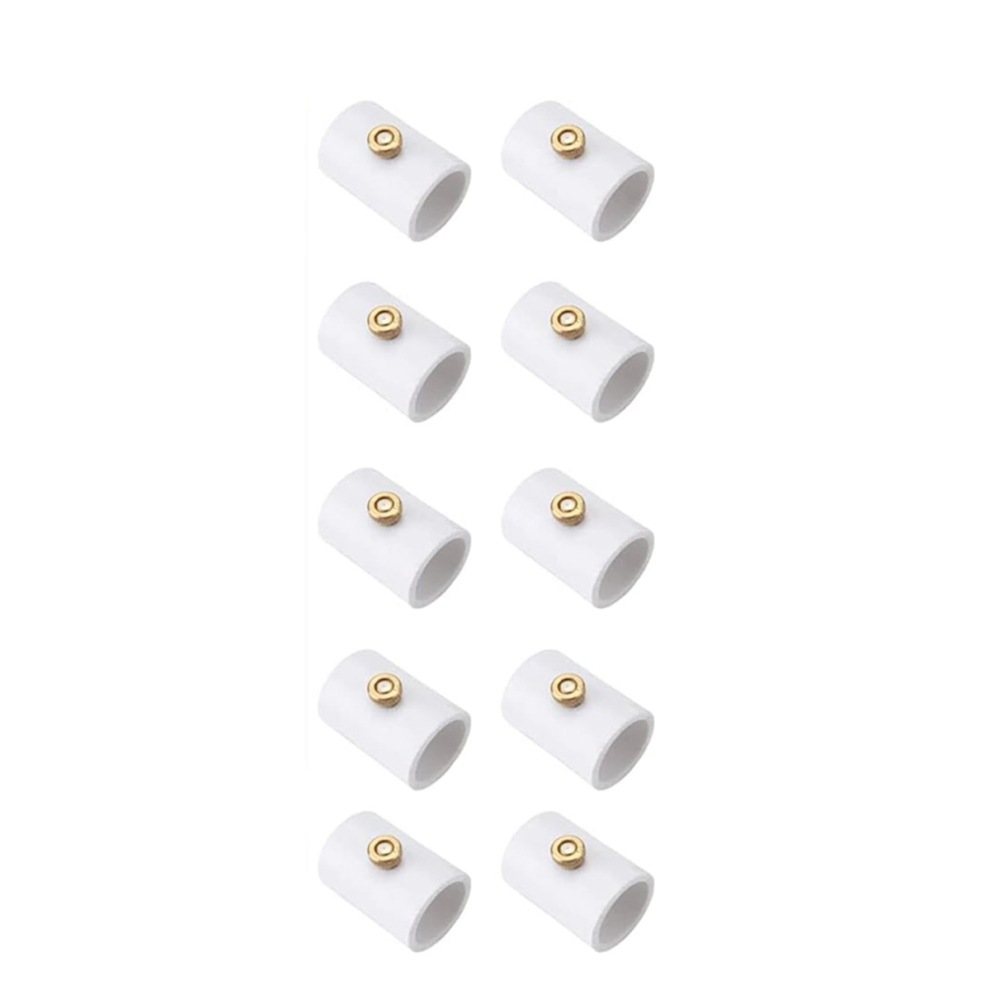 Saudism 10Pcs 1/2 Inch Pvc Mist Nozzle Misting System For Patio Outdoor Mister Coupling Split Section With