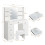 New Vanity Makeup Desk Dressing Table With Lights Mirror Drawers Stool 3