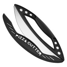 Pizza Cutter,12in Cutter Rocker with Blade Cover for Kitchen and Commercial Use,Stainless Steel Knife Slicer