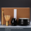 Japanese Matcha Tea Set Making Tool Indoor Drinking Accessories Black Pottery 3