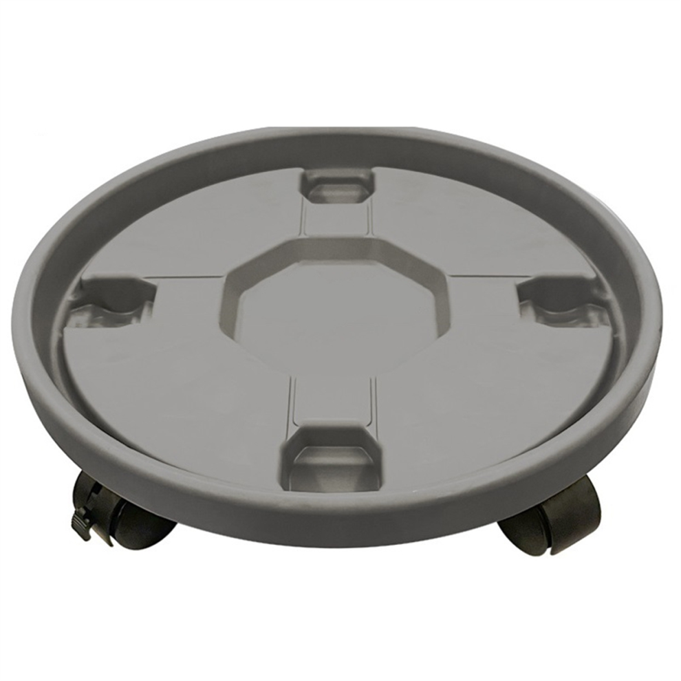 Large Thickened Round Flowerpot Tray Heavy Mobile Cart Bracket Portable and Practical Gardening Tools 40cm-image-OPC-PJSG9Q6-NEW